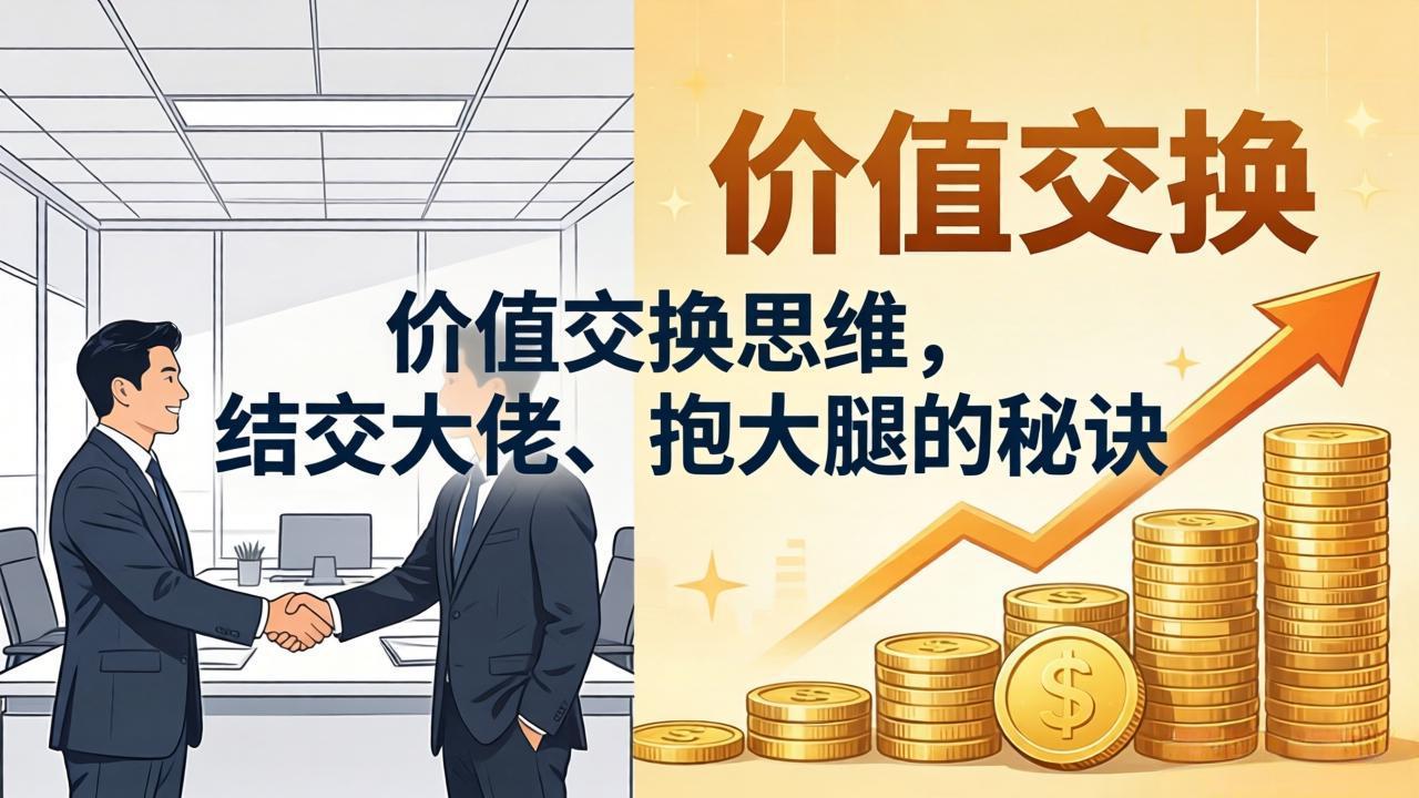 某付费文章：价值交换思维，结交大佬、抱大腿的秘诀-亿起创业网-副业兼职月入过万-自媒体、引流推广、网赚项目、短视频、技术教程等创业项目资源