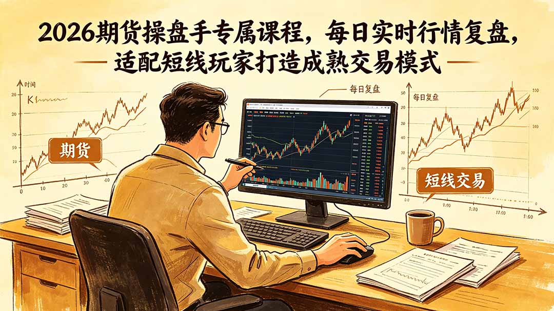 2026期货操盘手专属课程-更新6月,每日实时行情复盘,适配短线玩家打造成熟交易模式-亿起创业网-副业兼职月入过万-自媒体、引流推广、网赚项目、短视频、技术教程等创业项目资源