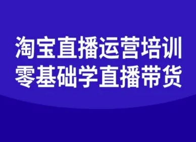 淘宝直播运营培训-零基础学会直播卖货-亿佰盟网