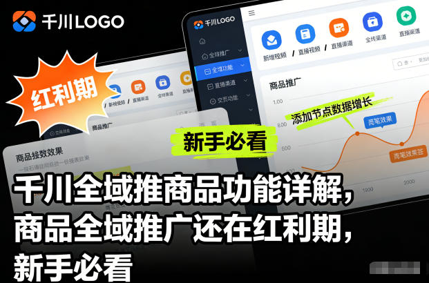 千川全域推商品功能详解，商品全域推广还在红利期，新手必看-亿佰盟网