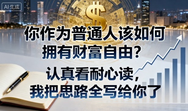 付费文章：你作为普通人该如何拥有财富自由？认真看耐心读，我把思路全写给你了-亿佰盟网