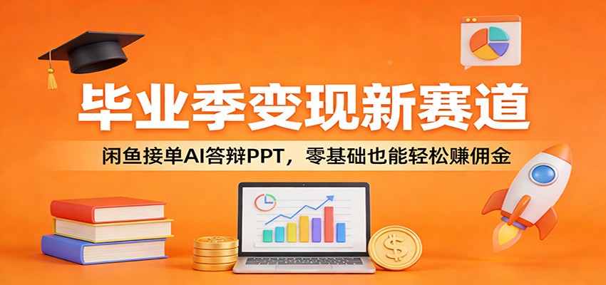 毕业季变现新赛道：闲鱼接单AI答辩PPT，零基础也能轻松赚佣金-亿佰盟网