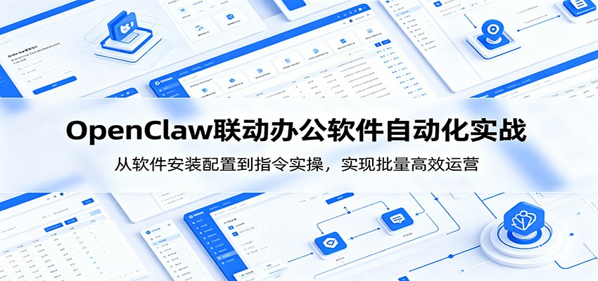 OpenClaw自动化实操课：从软件安装配置到指令实操，实现批量高效运营-亿起创业网-副业兼职月入过万-自媒体、引流推广、网赚项目、短视频、技术教程等创业项目资源