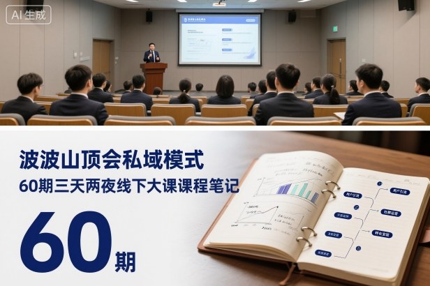 波波山顶会私域模式60期三天两夜线下大课课程笔记(文档)-亿佰盟网