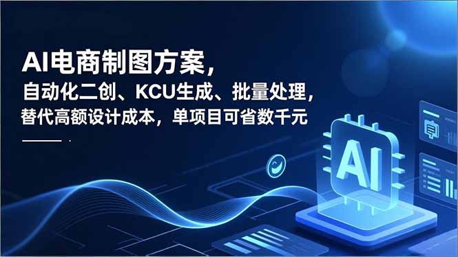 AI电商制图方案，自动化二创、SKU生成、批量处理，替代高额设计成本，单项目可省数千元-亿佰盟网