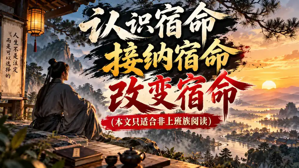 某公众号付费文章：认识宿命，接纳宿命，改变宿命(本文只适合非上班族阅读)-亿起创业网-副业兼职月入过万-自媒体、引流推广、网赚项目、短视频、技术教程等创业项目资源