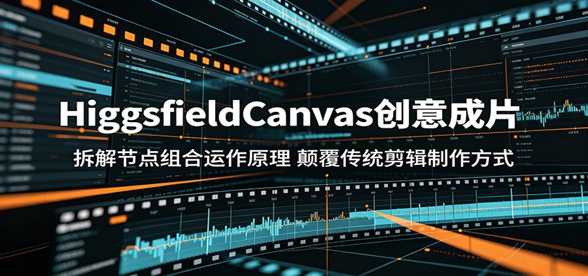 HiggsfieldCanvas创意成片：拆解节点组合运作原理，颠覆传统剪辑制作方式-亿起创业网-副业兼职月入过万-自媒体、引流推广、网赚项目、短视频、技术教程等创业项目资源