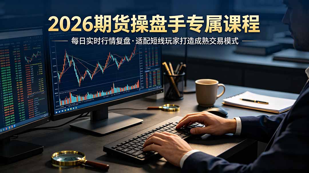 2026期货操盘手专属课程-更新7月11，每日实时行情复盘，适配短线玩家打造成熟交易模式-亿起创业网-副业兼职月入过万-自媒体、引流推广、网赚项目、短视频、技术教程等创业项目资源