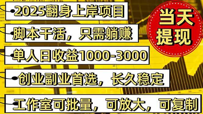 稳定八年美金掘金2.0脚本干活，只需躺赚。单人日收益1000-3000可批量、…-亿佰盟网
