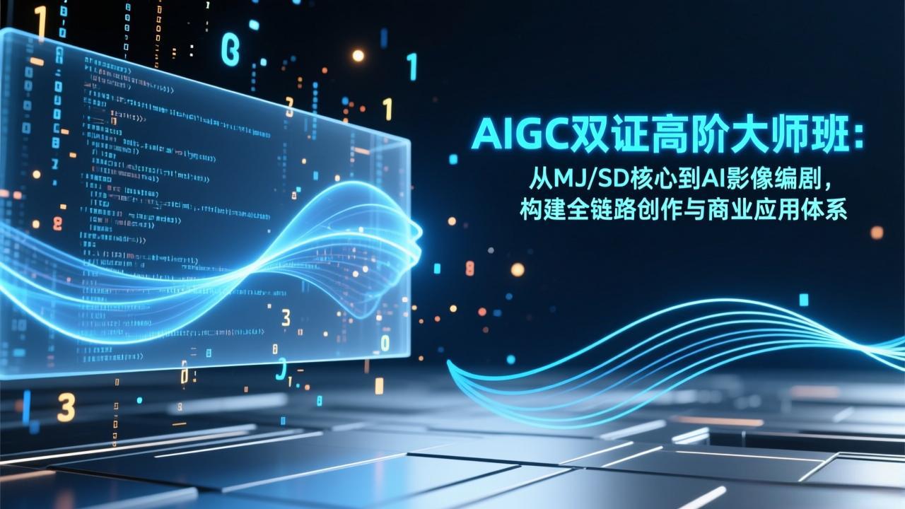 AIGC双证高阶大师班：从MJ/SD核心到AI影像编剧，构建全链路创作与商业应用体系-亿佰盟网
