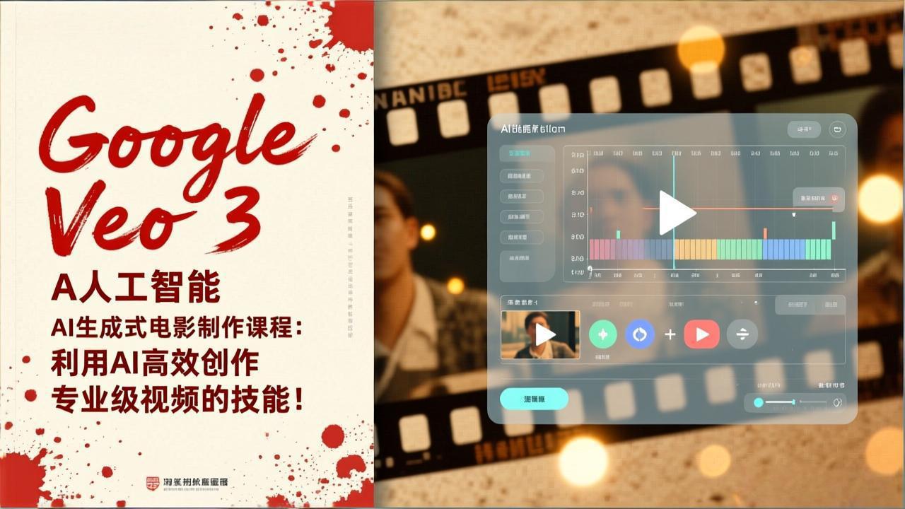 Google Veo 3人工智能AI生成式电影制作课程：利用AI高效创作专业级视频的技能！-亿佰盟网