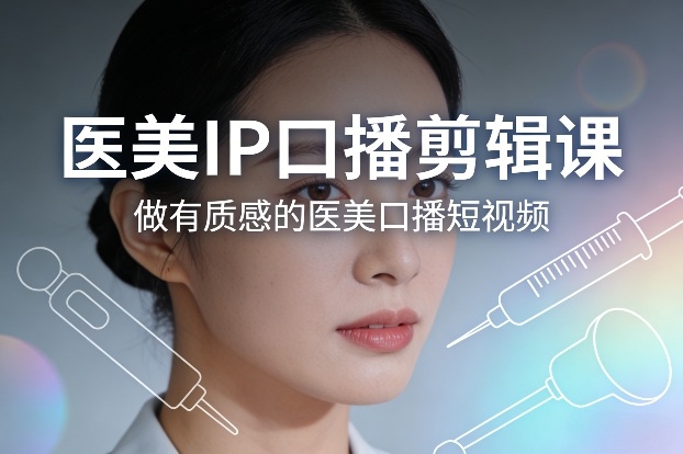 医美IP口播剪辑课，做有质感的医美口播短视频-亿佰盟网