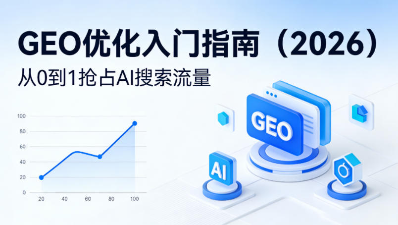 【最新】GEO优化入门指南(2026)，从0到1抢占AI搜索流量-亿起创业网-副业兼职月入过万-自媒体、引流推广、网赚项目、短视频、技术教程等创业项目资源