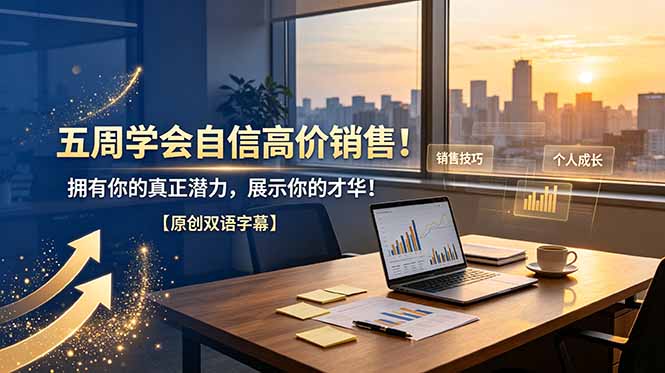 五周学会自信高价销售！拥有你的真正潜力，展示你的才华！【原创双语字幕】-亿起创业网-副业兼职月入过万-自媒体、引流推广、网赚项目、短视频、技术教程等创业项目资源