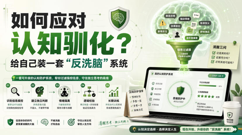 付费文章：如何应对认知驯化？给自己装一套“反洗脑”系统-亿起创业网-副业兼职月入过万-自媒体、引流推广、网赚项目、短视频、技术教程等创业项目资源
