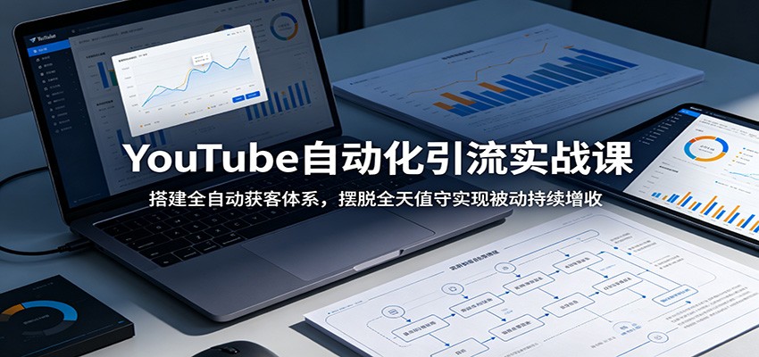 YouTube自动化引流实战课：搭建全自动获客体系，摆脱全天值守实现被动持续增收-亿起创业网-副业兼职月入过万-自媒体、引流推广、网赚项目、短视频、技术教程等创业项目资源