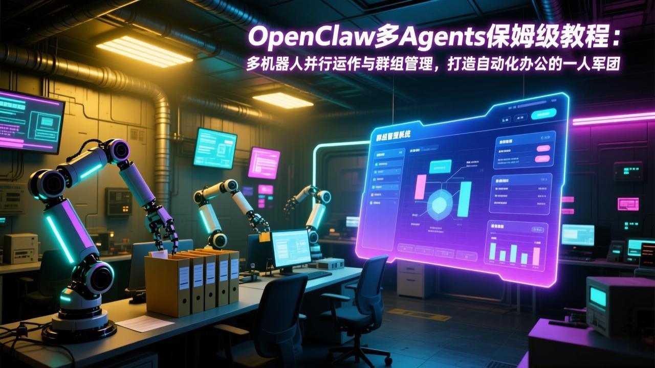 OpenClaw多Agents保姆级教程：多机器人并行运作与群组管理，打造自动化办公的一人军团-亿佰盟网