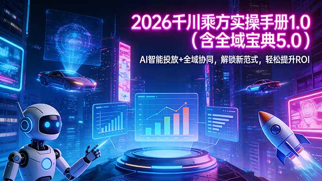2026 千川乘方实操手册 1.0(含全域宝典 5.0-亿佰盟网