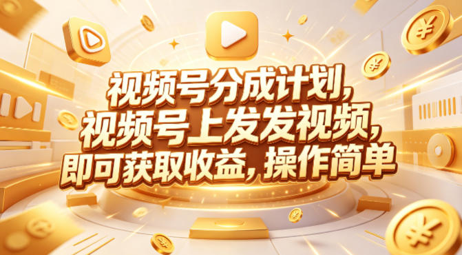 视频号分成计划，599元众筹的Red团队课程，视频号上发发视频，即可获取收益，操作简单-亿起创业网-副业兼职月入过万-自媒体、引流推广、网赚项目、短视频、技术教程等创业项目资源