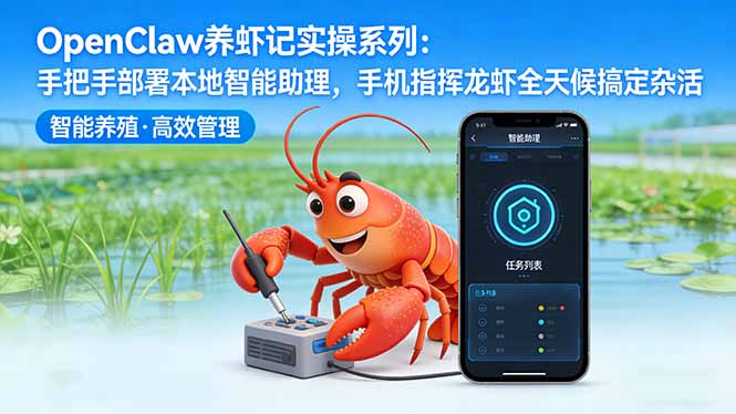 OpenClaw养虾记实操系列-更新：手把手部署本地智能助理，手机指挥龙虾全天候搞定杂活-亿起创业网-副业兼职月入过万