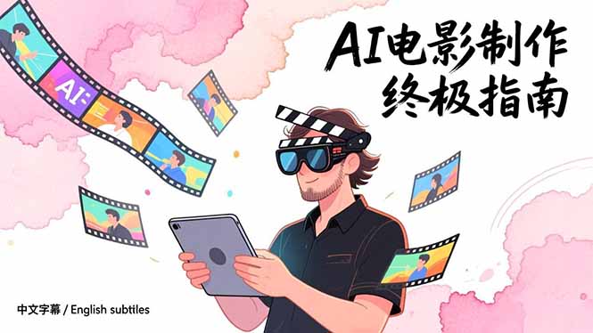 AI电影制作终极指南：从创意到成片，系统掌握智能影视全流程实战课(中英字幕-亿佰盟网