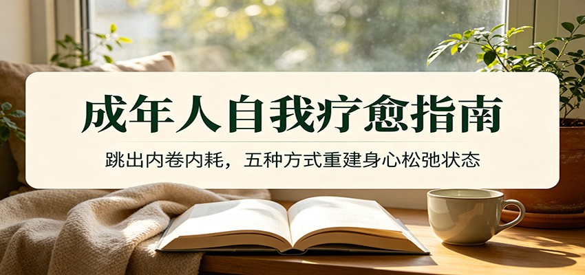 成年人自我疗愈指南：跳出内卷内耗，五种方式重建身心松弛状态-亿起创业网-副业兼职月入过万-自媒体、引流推广、网赚项目、短视频、技术教程等创业项目资源