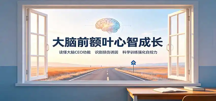 大脑前额叶心智成长:读懂大脑CEO功能,识别损伤诱因,科学训练强化自控力 大脑前额叶心智成长:读懂大脑CEO功能,识别损伤诱因,科学训练强化自控力
