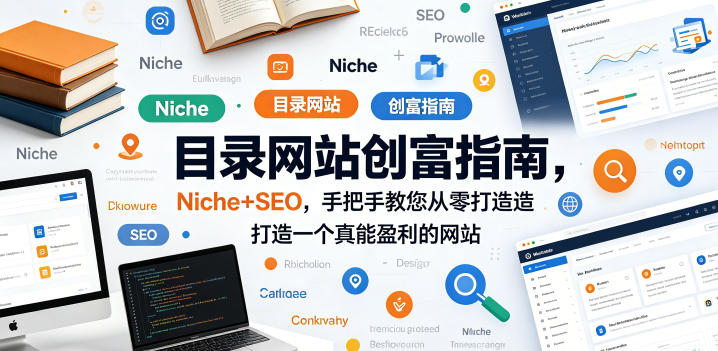 目录网站创富指南，Niche+SEO，手把手教您从零打造打造一个真能盈利的网站【原创双语字幕】-亿起创业网-副业兼职月入过万-自媒体、引流推广、网赚项目、短视频、技术教程等创业项目资源