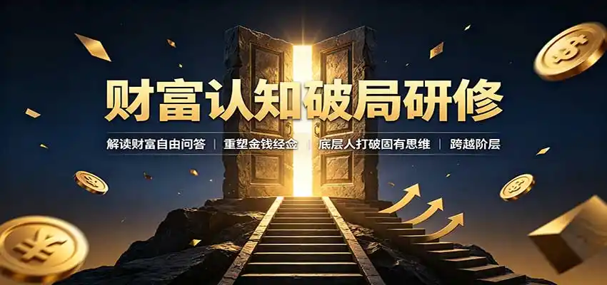 财富认知破局研修：解读”孙割”，重塑金钱观念，底层人打破固有思维跨越阶层-亿起创业网-副业兼职月入过万-自媒体、引流推广、网赚项目、短视频、技术教程等创业项目资源