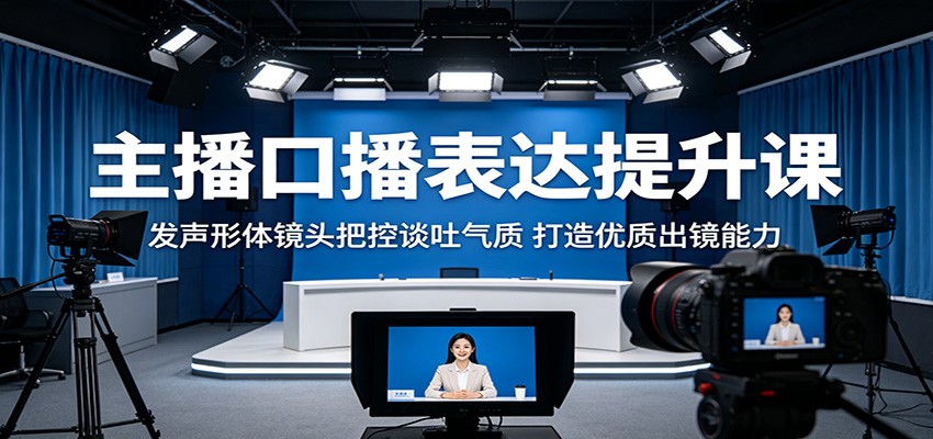 主播口播表达提升课：发声形体镜头把控谈吐气质，打造优质出镜能力-亿起创业网-副业兼职月入过万-自媒体、引流推广、网赚项目、短视频、技术教程等创业项目资源
