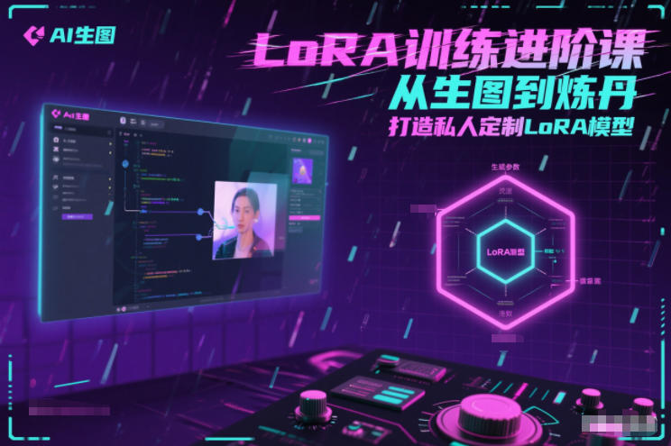 LoRA训练进阶课，从生图到炼丹，打造私人定制LoRA模型-亿佰盟网