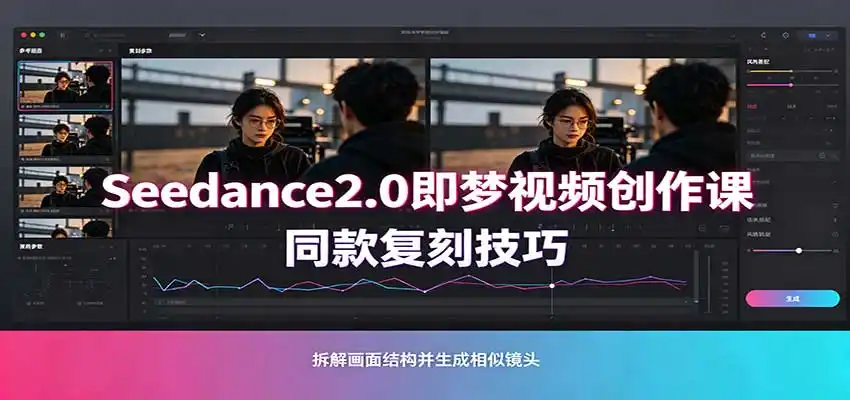 Seedance2.0即梦视频创作课：剧本式视频制作，同款复刻技巧，多行业案例落地教学-亿起创业网-副业兼职月入过万-自媒体、引流推广、网赚项目、短视频、技术教程等创业项目资源