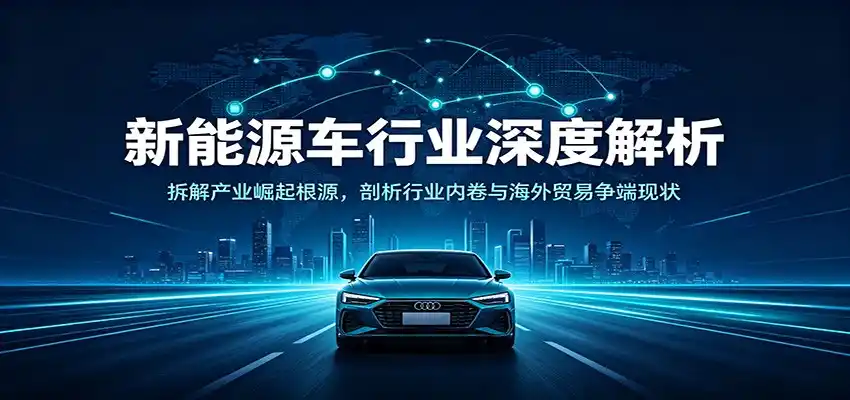 新能源车行业深度解析：拆解产业崛起根源，剖析行业内卷与海外贸易争端现状-亿起创业网-副业兼职月入过万-自媒体、引流推广、网赚项目、短视频、技术教程等创业项目资源