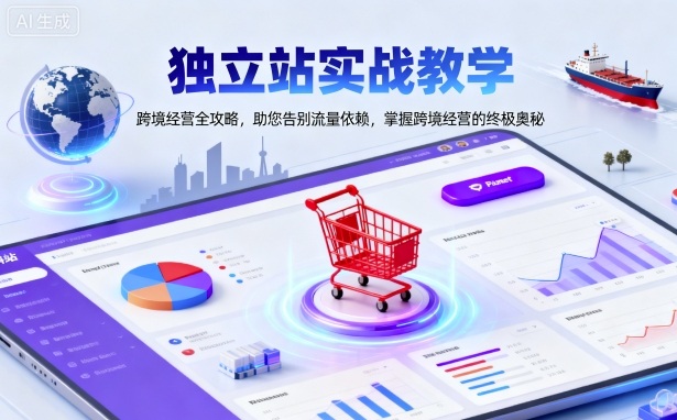 独立站实战教学，跨境经营全攻略，助您告别流量依赖，掌握跨境经营的终极奥-亿佰盟网
