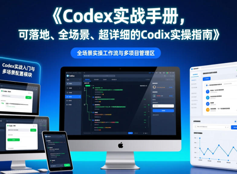 Codex实战手册，可落地、全场景、超详细的Codex实操指南-亿起创业网-副业兼职月入过万-自媒体、引流推广、网赚项目、短视频、技术教程等创业项目资源