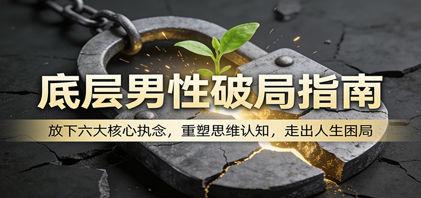 底层男性破局指南：放下六大核心执念，重塑思维认知，走出人生困局-亿佰盟网