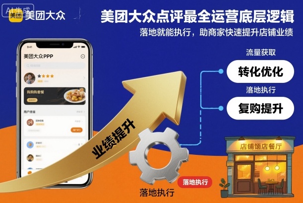 美团大众点评最全运营底层逻辑，落地就能执行，助商家快速提升店铺业绩-亿佰盟网