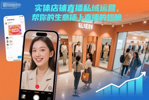 实体店铺直播私域运营，帮你的生意插上直播的翅膀-亿佰盟网