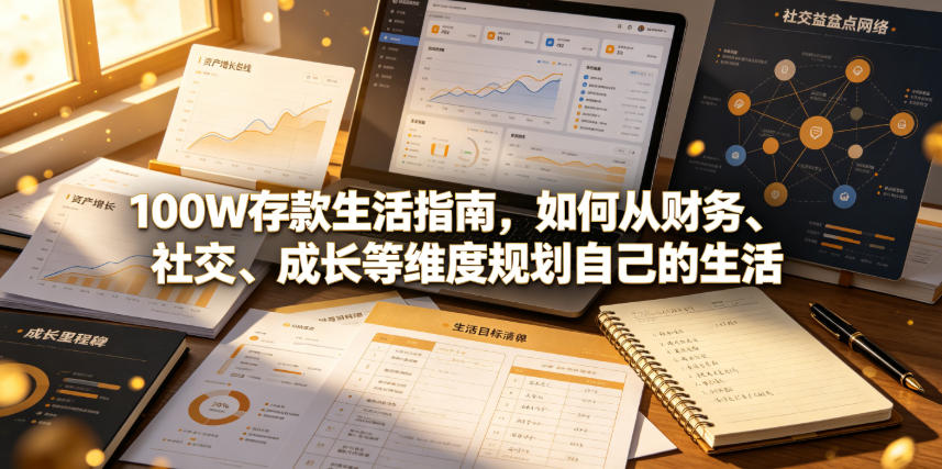 付费文章：100W存款生活指南，如何从财务、社交、成长等维度规划自己的生活-亿起创业网-副业兼职月入过万-自媒体、引流推广、网赚项目、短视频、技术教程等创业项目资源