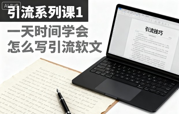 引流系列课1，一天时间学会怎么写引流软文-亿佰盟网