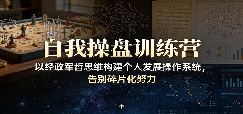 自我操盘训练营：以经政军哲思维构建个人发展操作系统，告别碎片化努力-亿佰盟网