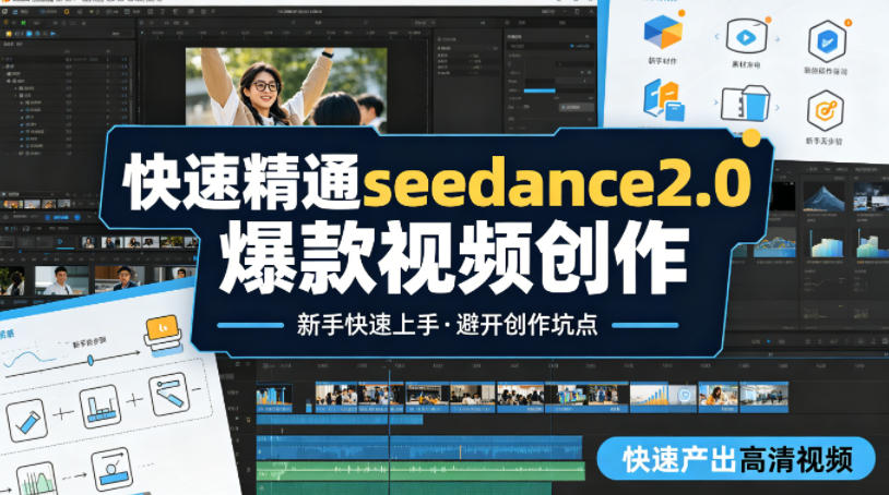 快速精通seedance2.0爆款视频创作，快速产出高清视频，避开大量创作坑点，新手也能快速上手-亿起创业网-副业兼职月入过万-自媒体、引流推广、网赚项目、短视频、技术教程等创业项目资源