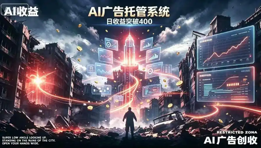 AI智能广告，全自动化运行，单日可达400+，小白新手0基础上手【揭秘】-亿起创业网-副业兼职月入过万-自媒体、引流推广、网赚项目、短视频、技术教程等创业项目资源