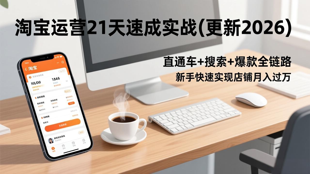 淘宝运营21天速成实战(更新2026-亿佰盟网