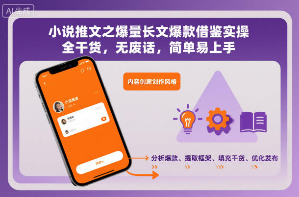 小说推文之爆量长文爆款借鉴实操，全干货，无废话，简单易上手-亿佰盟网