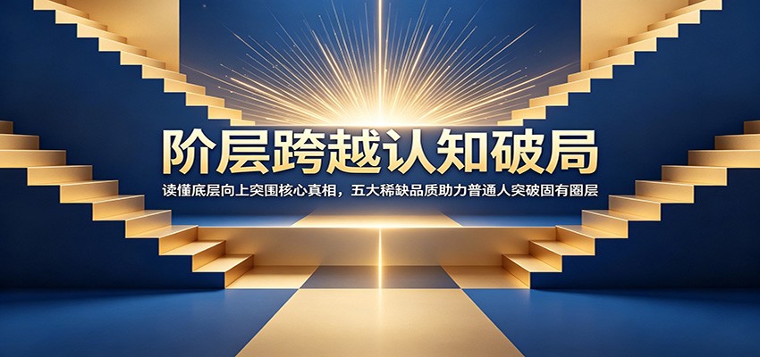 阶层跨越认知破局：读懂底层向上突围核心真相，五大稀缺品质助力普通人突破固有圈层-亿起创业网-副业兼职月入过万-自媒体、引流推广、网赚项目、短视频、技术教程等创业项目资源