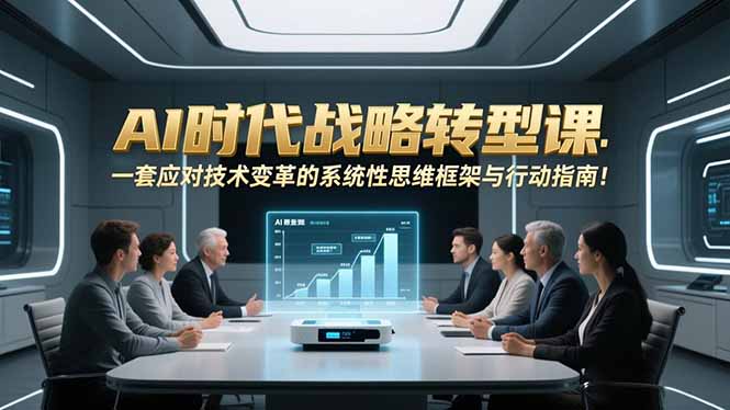 AI时代战略转型课：一套应对技术变革的系统性思维框架与行动指南！-亿佰盟网