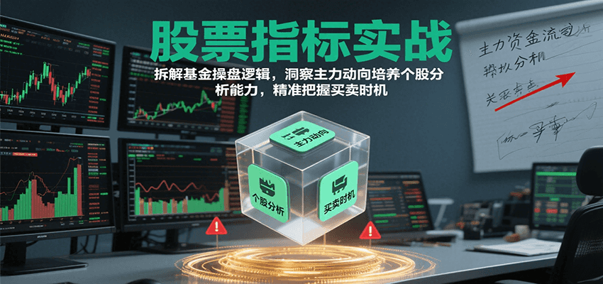 股票指标实战，基金操盘逻辑拆解，洞察主力动向培养个股分析能力把握买卖时机(更新)-亿佰盟网
