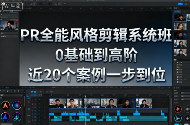 PR全能风格剪辑系统班，0基础到高阶，近20个案例一步到位-亿佰盟网