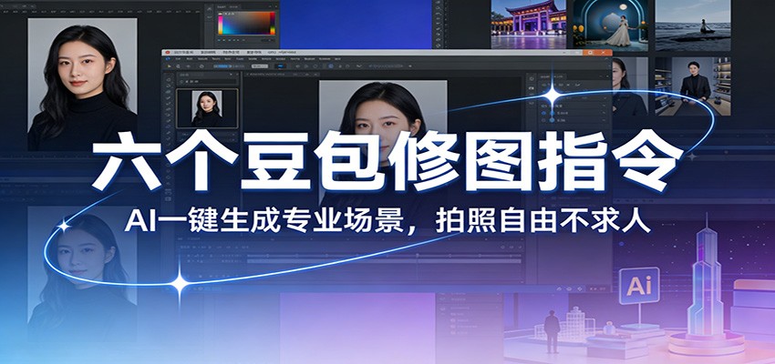 六个豆包修图指令：AI 一键生成专业场景，拍照自由不求人-亿佰盟网